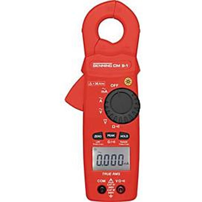 Benning CM 9-1 Stroomtang Digitaal CAT IV 300 V Weergave (counts): 6000