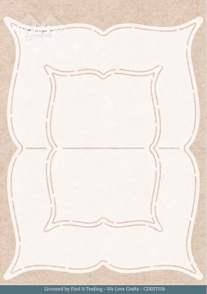 Stencil - Card Deco Essentials - Rose Decorations Label