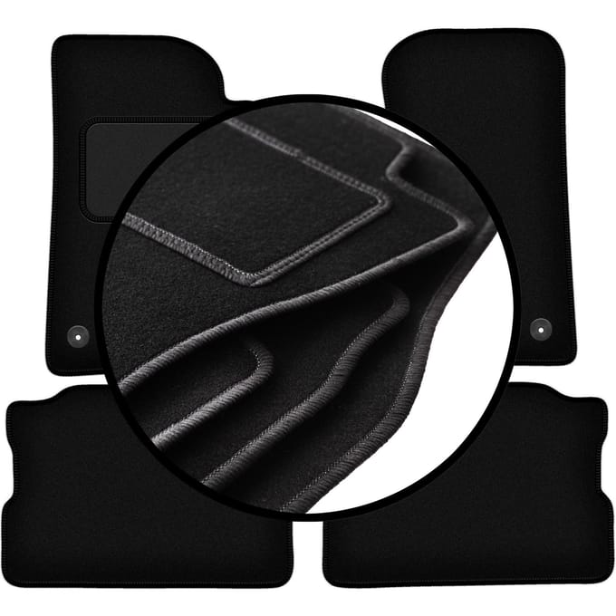 Complete set veloursmatten voor: Jeep Wrangler IV Rubicon off-road (2017-)