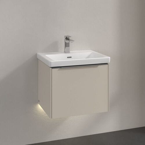 Villeroy & Boch Subway 3.0 vanity unit 52.3 cm, 1 drawer, handle glossy C579L0VN