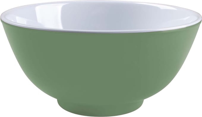 Bo-Camp - Kom - Two-Tone - Melamine - 4 Stuks - Groen