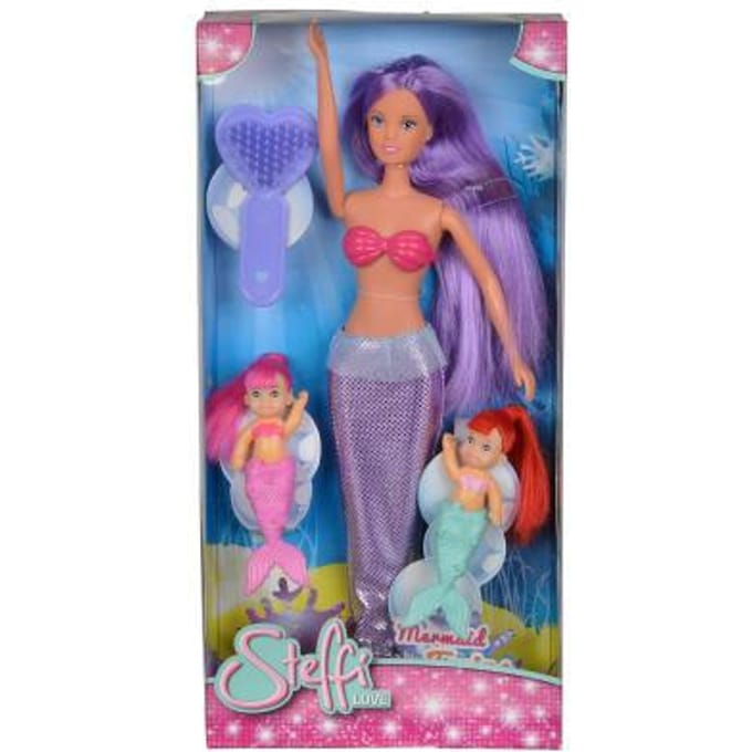 Steffi Mermaid Twins zeemeermintweeling - paars haar Tienerpoppen