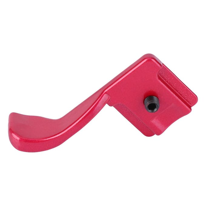 Aluminiumlegering Vinger Duim Grip Hot Shoe Mount Houder Beugel voor Fuji X100 X100S X E1(rood) rood