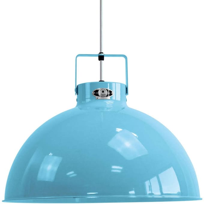 Jieldé Dante D450 hanglamp, lichtblauw, Ø 45 cm