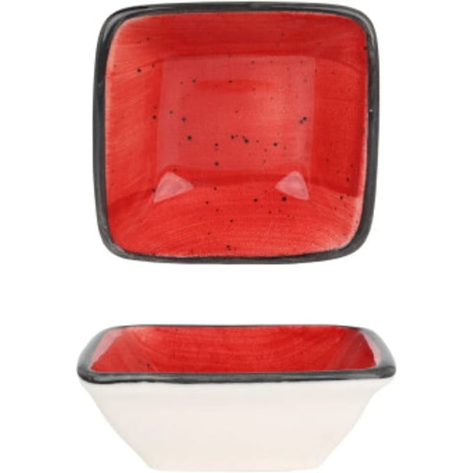 Bonna Serveerschaal - Aura Passion - Porselein - 8x8.5 cm - set van 2