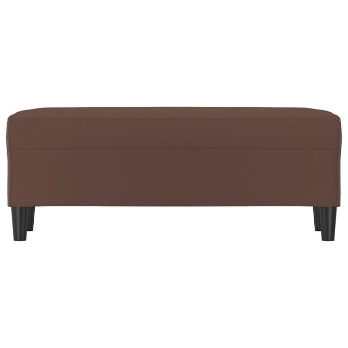 vidaXL - Bankje - 100x35x41 - cm - kunstleer - bruin