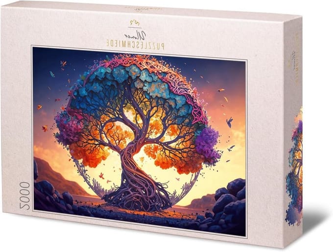 Legpuzzel 2000 stukjes - Puzzel volwassenen - Ontspanning thuis - Gedetailleerd levensboom motief - 96 x 68 cm