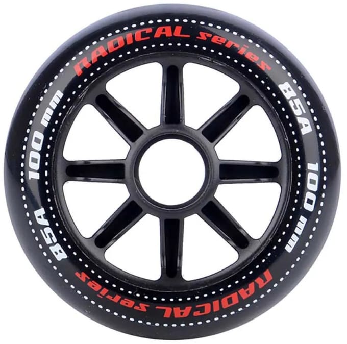 Tempish Radical Inline Skate Wielen - 3 Stuks - 100mm - 85A - Zwart