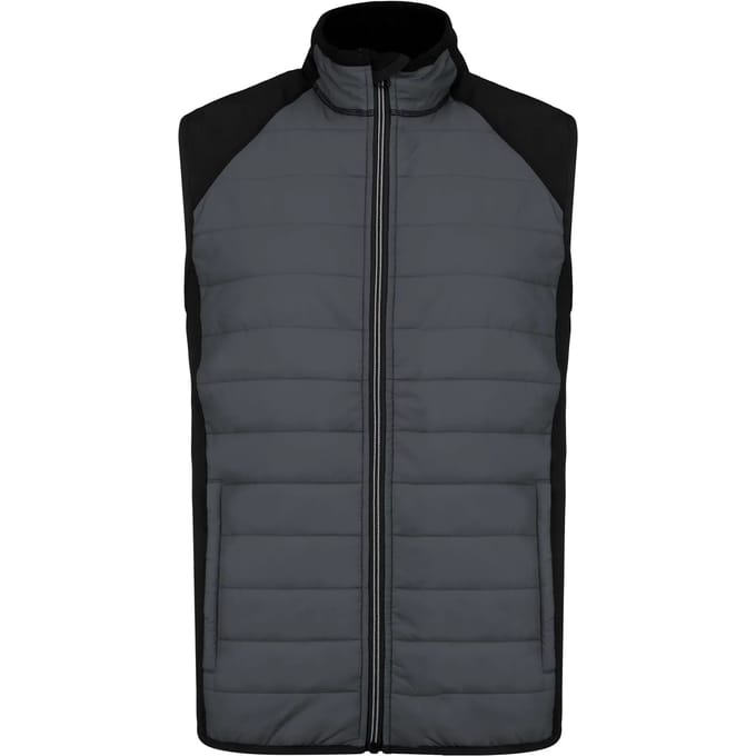 Sportbodywarmer met waterafstotende behandeling 'Proact' Grey/Black - M