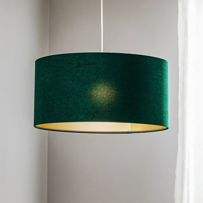 Maco Design Salina hanglamp, groen/goud, Ø 40cm