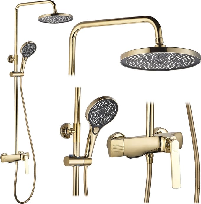 Rea Rebel Regendouche Goud 135,5cm