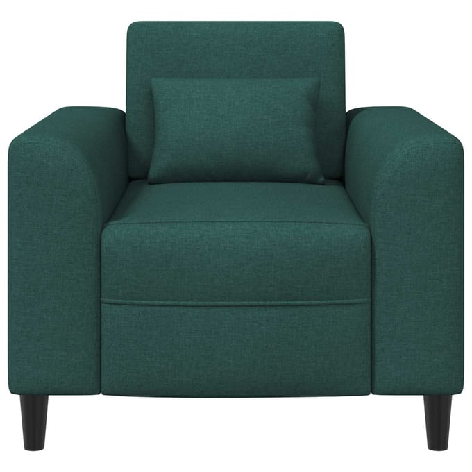 vidaXL - Fauteuil - Donkergroen - Stof