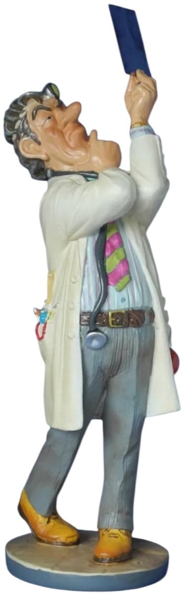 beeldje dokter met rontgenfoto - Parastone collectie -26 cm hoog - kunsthars