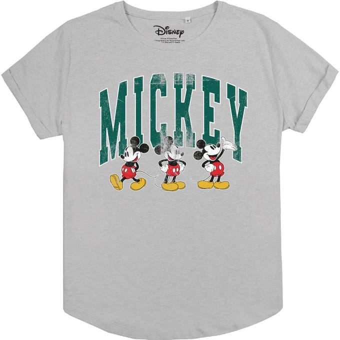 Disney Dames/Dames Mickey Mouse Hardloop-T-shirt (Sportgrijs)