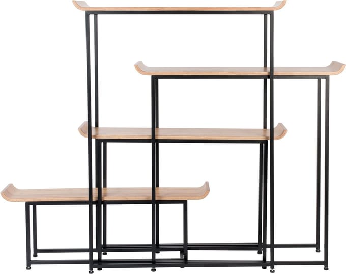 Zuiver Flodka Kast/ Stellingkast Hout/ Metaal - Zwart