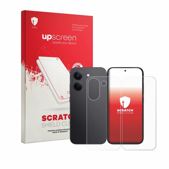 upscreen - Screenprotector voor Xiaomi Poco X8 Pro (Voor+Achter) - Folie Beschermfolie transparant