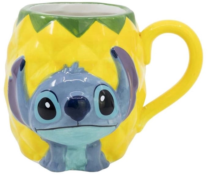 Disney - Pineapple Stitch 3D Ceramic Mug - 414ml