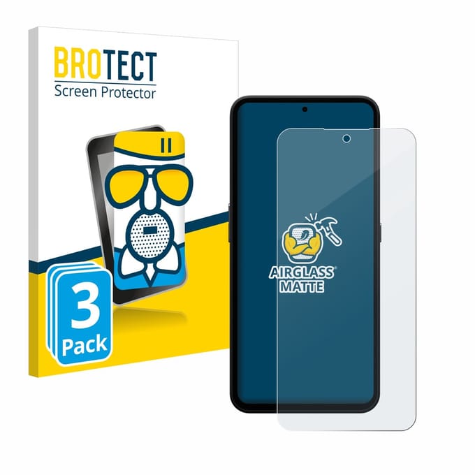 BROTECT - Screenprotector voor Nothing CMF Phone 1 - Folie Beschermfolie Beschermglas matte 3 Stuks