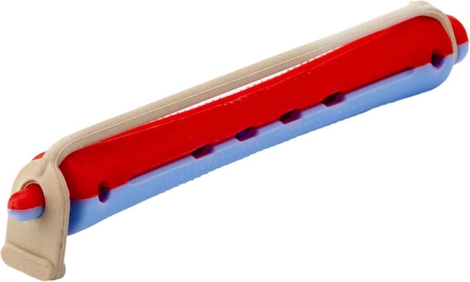 Krulspelden - Haarrollers - Haar Stijlen - Set van 10 - 11 mm diameter - Blauw/rood