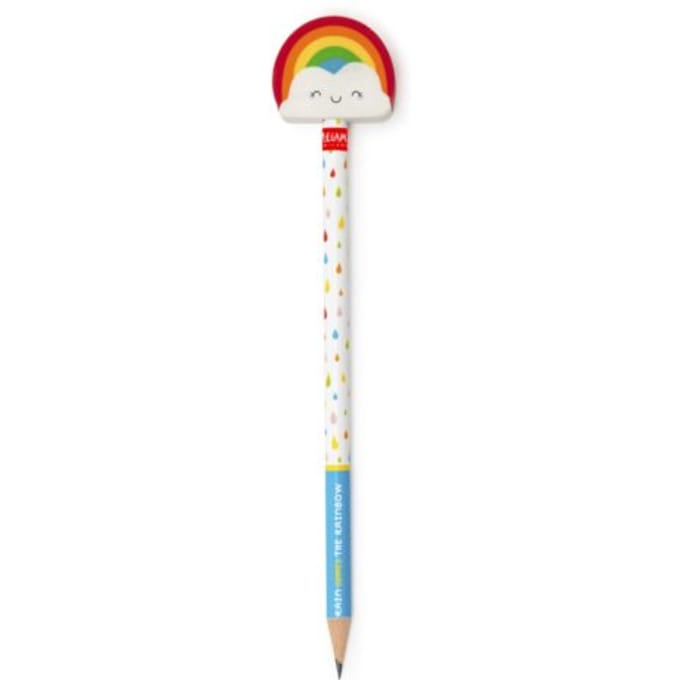 Legami potlood met gum - rainbow