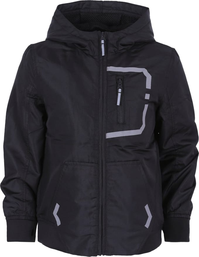 Zwart jack met capuchon