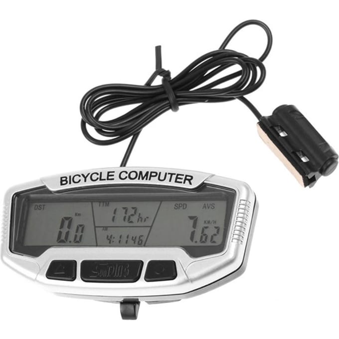 Waterdichte Fiets Digitale LCD Computer Kilometerteller Snelheidsmeter Velometer Auto Backlight 27 zwart