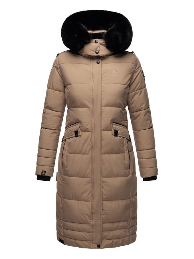 Navahoo Dames Winterjas Fahmiyaa – Lang, Warm & Functioneel met Capuchon