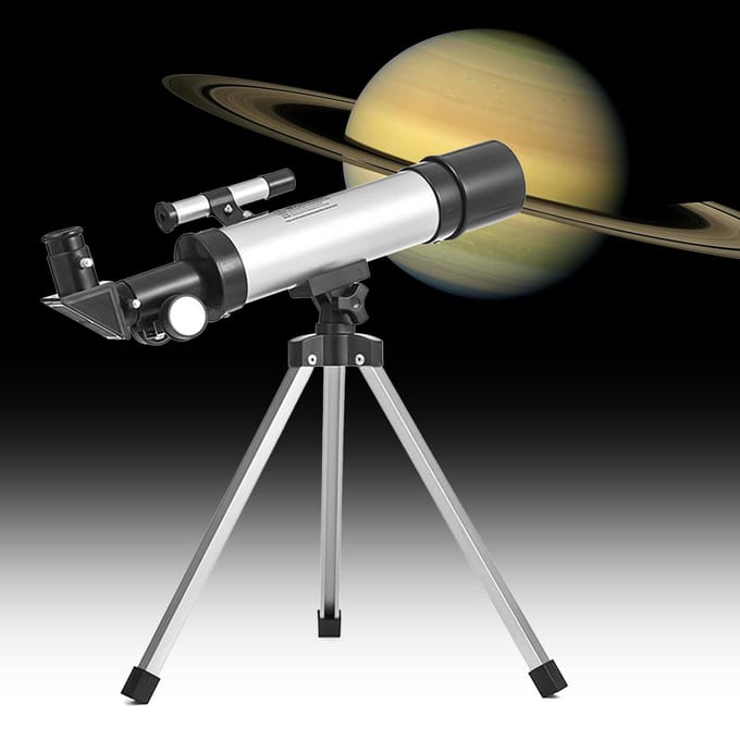 Astronomische telescoop Compacte draagbare telescoop met 90x vergroting met zoeker Verstelbare telescoop black