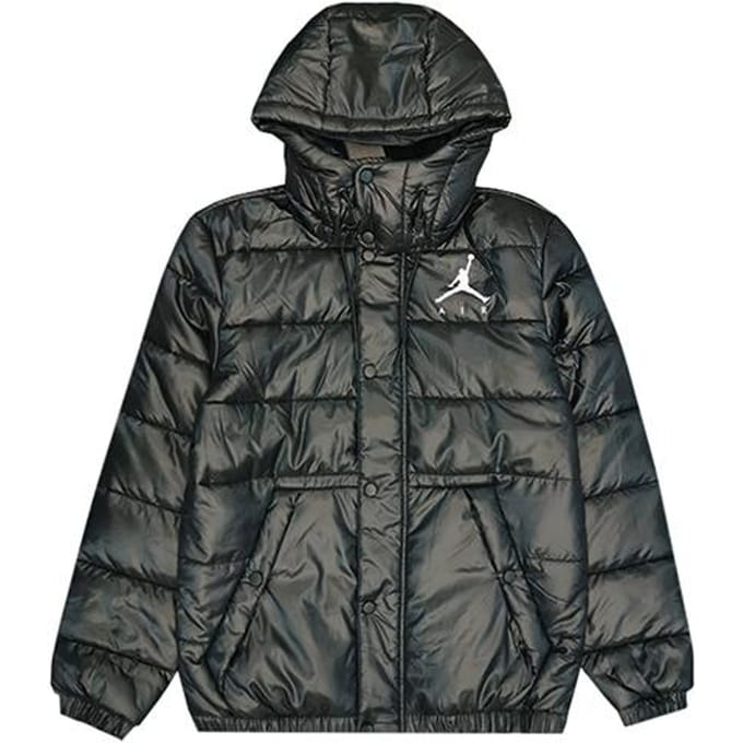 Jordan Pufferjack Heren Zwart M black