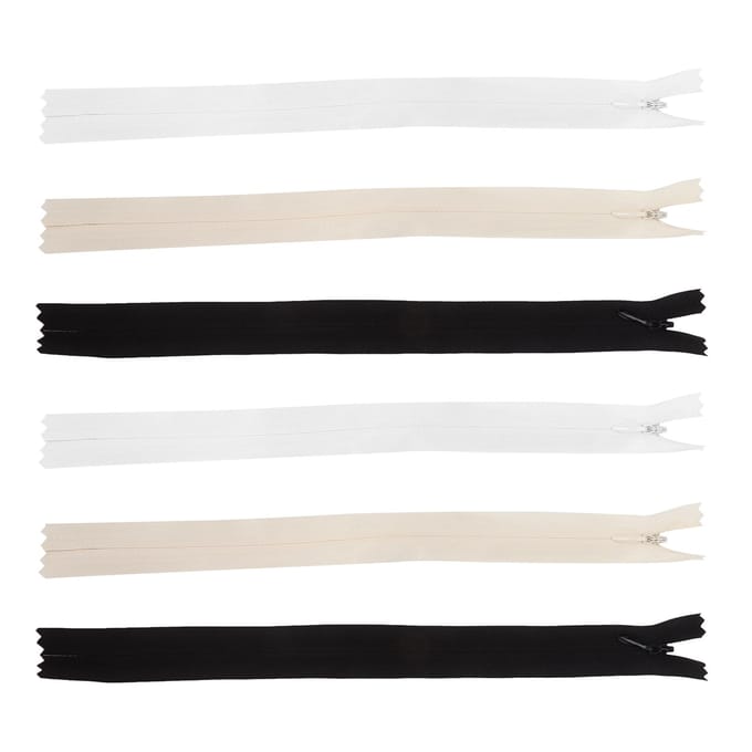 Onzichtbare Rits Duurzaam Soepel Openen Sluiten Jurk Accessoires voor Naaien Jassen Jas DIY white