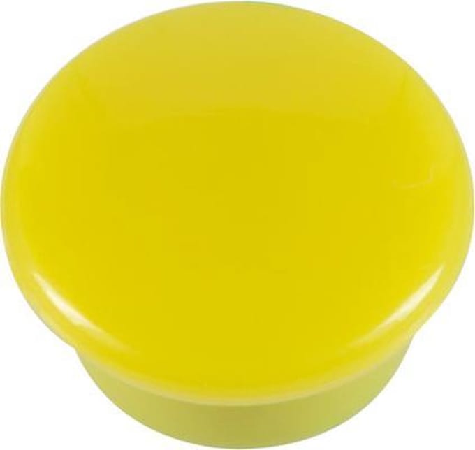 Westcott magneten - formaat 15x8mm - geel - 10 stuks - AC-E10803