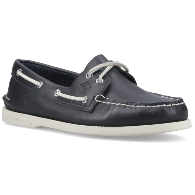 Sperry Authentieke 2 Oog Leer Heren Marineblauwe Bootschoenen
