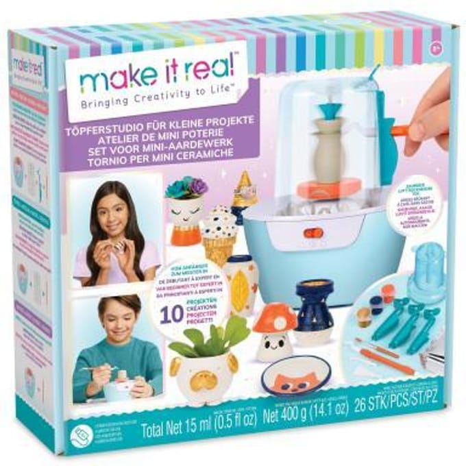 Make It Real Set voor Mini-Aardewerk Knutselen