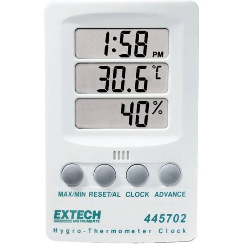 Extech 445702 445702 Thermo- en hygrometer Wit