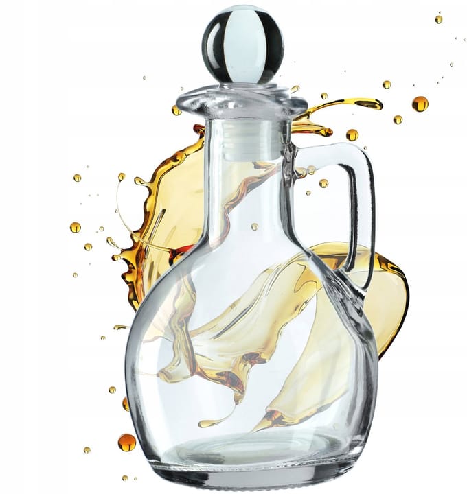 KADAX Olijfoliefles Azijnolie 100 ml met dispenser Glazen oliedispenser