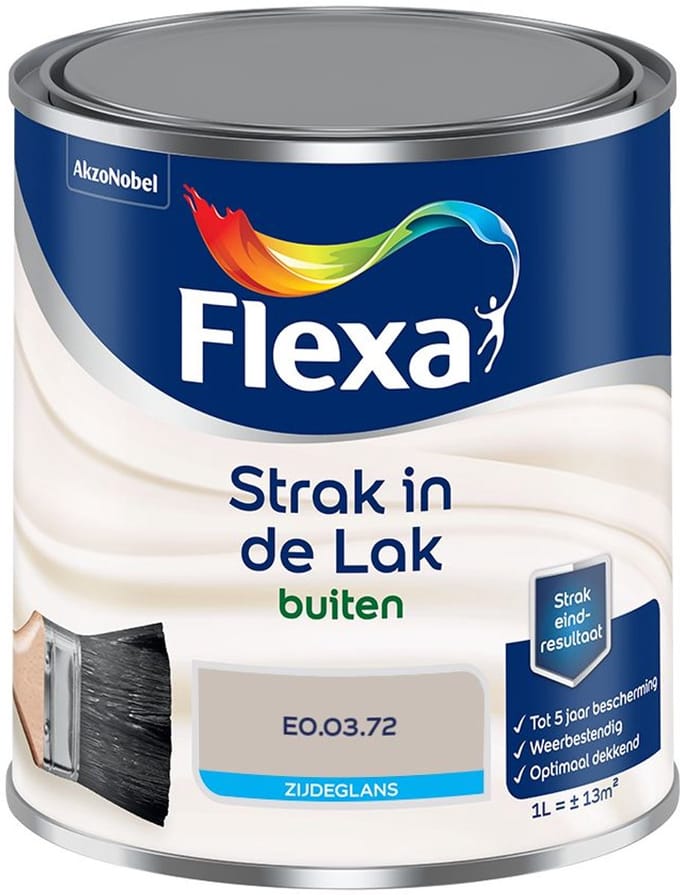 Flexa - Strak In De Lak Buitenlak Zijdeglans - E0.03.72 - Mengverf - 1 L