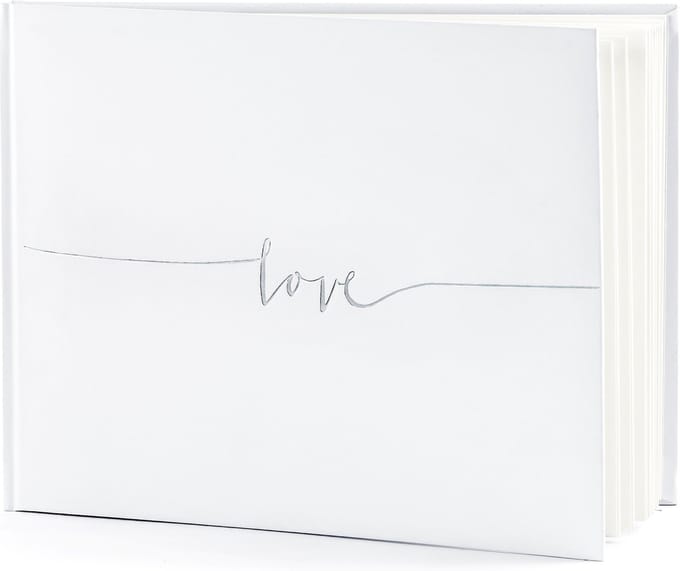 Gastenboek Love Zilver