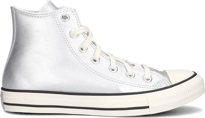 Converse Chuck Taylor All Star Hi Sneakers Dames - Leren Sneaker - Zilver