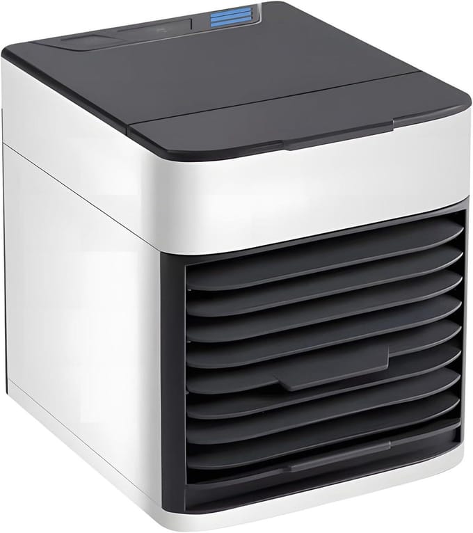 Mobiele Ventilator - Persoonlijke Koeler - Persoonlijke Verkoeling - 4-in-1 Functies - 375 ml Tank - Wit