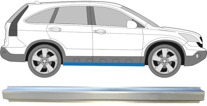 Reparatie dorpel voor Honda CR-V 2006-2011 / Links = Rechts (symmetrisch)