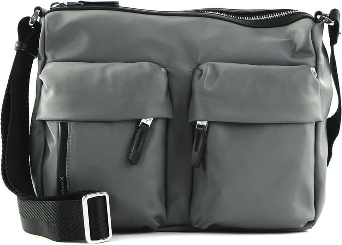 MANDARINA DUCK Schoudertas Hunter Crossover Smoked Pearl Grijs