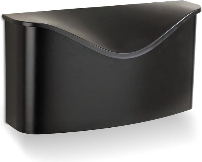 Postino Wall-mounted Mailbox - Black - Outdoor Mailbox