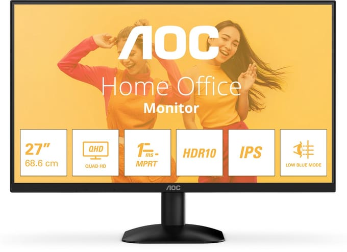 27" AOC Q27B35E - 2560x1440 (QHD) - 75Hz - IPS