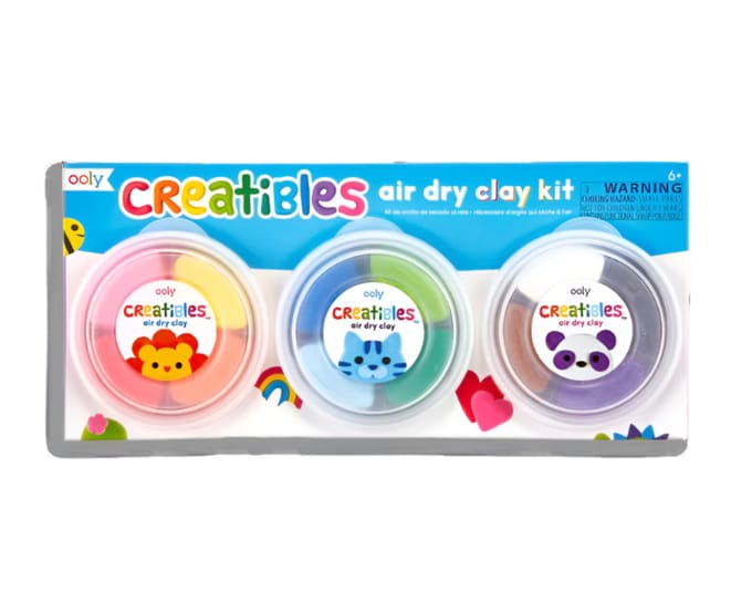 Ooly - Creatibles - Mini air dry clay kit - 12 Kleuren