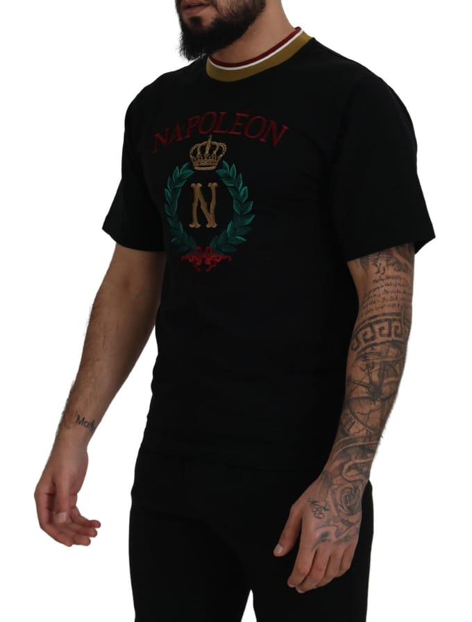 Napoleon T-shirt met Geborduurde Kroon