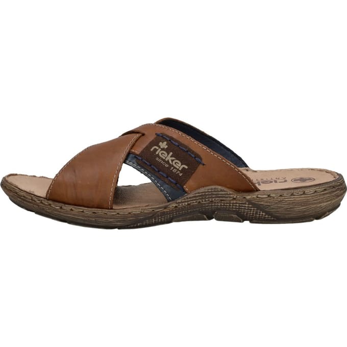 Rieker - Heren Slippers Cognac 40