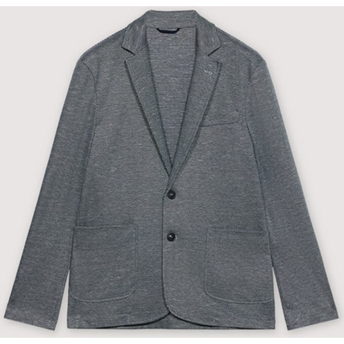 jas man wit-blauw