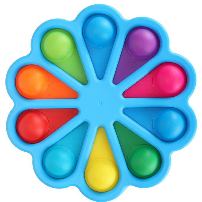 Palette Couleur Plateau à Peinture Porte-Peinture Forme Fleur Fourniture de Peinture Professionnelle blue