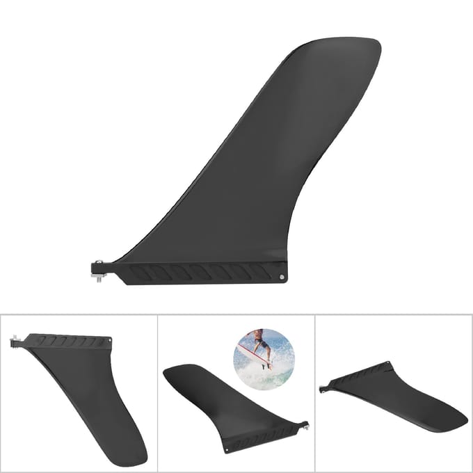 Kwaliteit PVC Anomalie Staart Vaan Bord Vin Waterscheiding Balancerend Roer Surfplank Accessoires gray