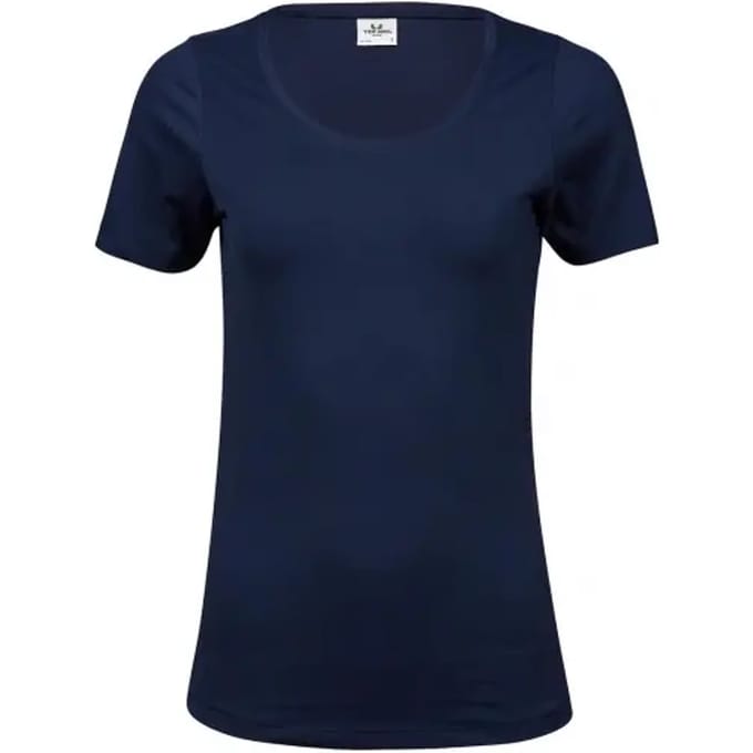 Tee Jays - Dames Stretch T-shirt - Navy maat L